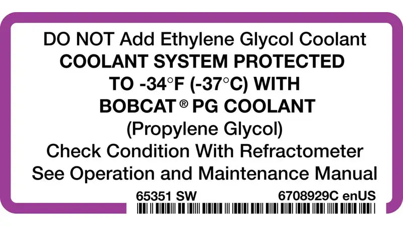 COOLANT DECAL, 6708929